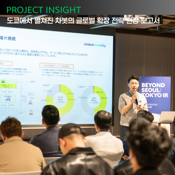 [프로젝트 인사이트] 차봇모빌리티, 일본 IR 무대에서 글로벌 성장 동력을 찾다