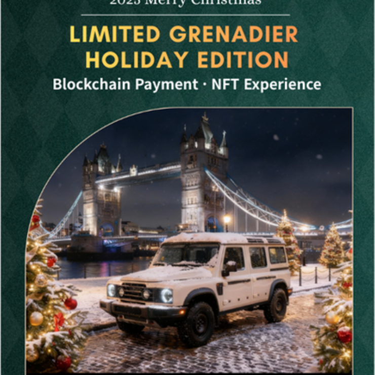 [보도자료]차봇 모빌리티, EQBR과 블록체인 페이먼트·NFT 결합, ‘그레나디어 홀리데이 에디션’ 공개