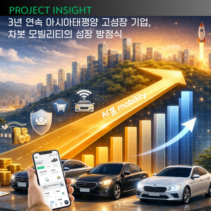 [프로젝트 인사이트] 3년 연속 아시아태평양 고성장 기업, 차봇 모빌리티의 성장 방정식